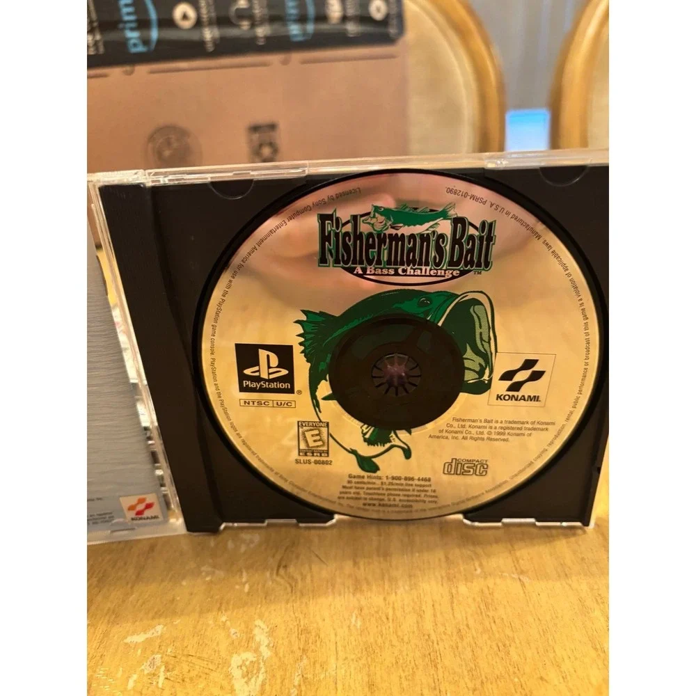 PS1 Fisherman's Bait (Sony PlayStation 1, 1998) Complete CIB Complete Konami